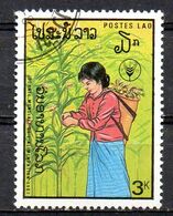 LAOS. N°825 Oblitéré De 1987. Récolte Du Maïs. - Agriculture