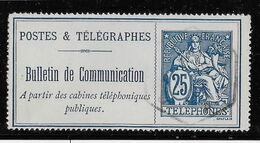 France Timbres Téléphone N°24 - Oblitéré - B/TB - Telegraph And Telephone