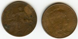 France 5 Centimes 1916 GAD 165 KM 842 - 5 Centimes