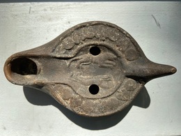 Rare Lampe à Huile Chretienne Carthage - Archäologie