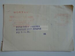 ZA323.1  Hungary  Document  EMA METER  Cancel  1962   Invitation - Timbres De Distributeurs [ATM]