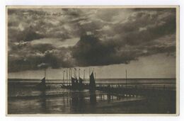 Norderney Abend An Der Segelbühne Gel. 1933 Postkarte Ansichtskarte - Norderney