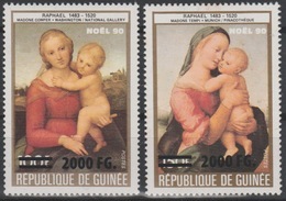 Guinée Guinea 2009 Mi. 6722/3 Surchargé Overprint Christmas Noël 90 Raphaël Weihnachten Tableau Art Kunst - Christmas