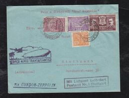 Brazil Brasil 1932 Zeppelin Cover RIO To STUTTGART Germany Sieger 151B - Airmail (Private Companies)