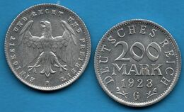 DEUTSCHES REICH 200 MARK 1923 G KM# 35 - 200 & 500 Mark