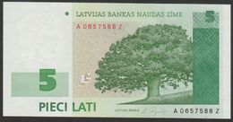 Latvia 5 Lati 2001 P-49b REPLACEMENT (Series AZ) UNC - Lettland