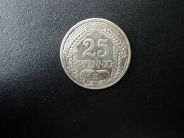 ALLEMAGNE * : 25 PFENNIG   1911 E    KM 18     SUP - 25 Pfennig