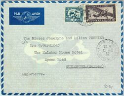 91230 -  INDOCHINE - Postal History - AIRMAIL  COVER  To  ENGLAND  1937 - Lettres & Documents
