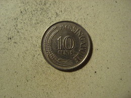 MONNAIE SINGAPOUR 10 CENTS 1968 - Singapour