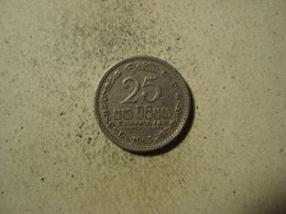 MONNAIE SRI LANKA 25 CENTS 1963 - Sri Lanka