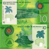 NICARAGUA, 10 CORDOBAS, 2014, P209, POLYMER, UNC - Nicaragua