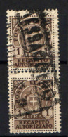 ITALIA LUOGOTENENZA - 1946 - 1 LRA - COPPIA - USATI - Geautoriseerde Privédienst