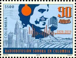 Colombia 2019 **  90 Años De La Radiodifusion Sonora Colombiana. - Colombia