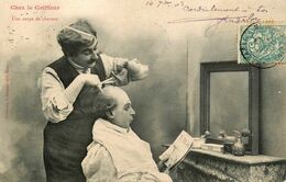 Bergeret * 1903 * Chez Le Coiffeur * Une Coupe De Cheveux * Thème Salon De Coiffure - Bergeret