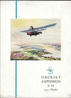 Sikorsky Amphibion S 39 1931 Model - Handbücher