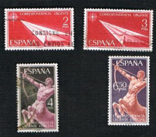 SPAGNA (SPAIN)  -  SG E1250.1254  - 1956.1966 EXPRESS   - USED - Special Delivery