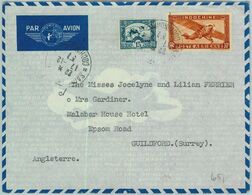 91251 -  INDOCHINE - Postal History - AIRMAIL  COVER  To  ENGLAND  1937 - Lettres & Documents