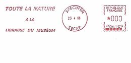 France 1968 Meter SECAP EMA SPECIMEN Slogan Nature Museum - Museums