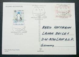 Finland 1993 Helsinki - Vantaan Flight ATM (Frama Label Postcard) *addressed - Briefe U. Dokumente