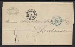 1870 4. Mars -  LAC / ENTIRE STOCKHOLM, SUEDE/SWEDEN Vers BORDEAUX, FRANCE - SIGNED BY SAMUAL GODENIUS - Storia Postale