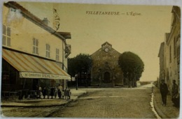 93 Villetaneuse L'Eglise Colorisée Animation Rare - Villetaneuse