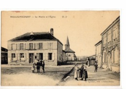 HALLIGNICOURT       //      LA MAIRIE  ET  LEGLISE - Other & Unclassified