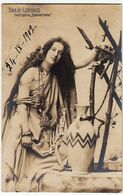 ATTRICE - TINA DI LORENZO NELL'OPERA SAMARITANA - 1902 - Vedi Retro - Formato Piccolo - Entertainers