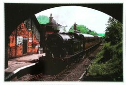 Return To LOUGHBOROUGH  Via GORDON HILL ( U.K.)  Station -  TRAIN LOCOMOTIVE Anglaise Type  Gresley  1925 - Buckinghamshire