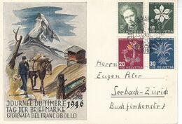 Suisse - Année 1946 - Oblitéré 08/12/1946 - Journée Du Timbre,  Série Pro Juventute - Lettres & Documents