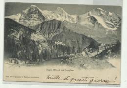 EIGER, MONCH UND JUNGFRAU 1905  VIAGGIATA  FP - Otros & Sin Clasificación