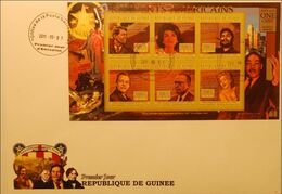 Guinea 2011, President USA, Kennedy, Che Guevara, M. L. King, 6val In BF IMPERFORATED In FDC - Martin Luther King