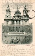 Very Early Postcard : "St. Paul's Cathedral, London" Used 1900 To Wittenberge, Germany  From Hanworth Via Feltham, With - St. Paul's Cathedral
