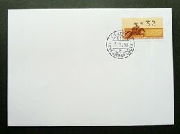 Portugal Horse Rider 1990 ATM (frama Label FDC) - Storia Postale