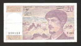 France - 20 Francs - 1988 - No: V 023 250123 - Debussy - Used Condition - 20 F 1980-1997 ''Debussy''