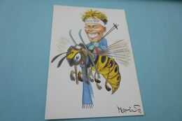 Delcampe - BELLE ILLUSTRATION HUMORISTIQUE ....CARICATURE DE FABRICE GUY...SIGNE A. MERMIN - Wintersport
