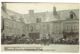 CPA - 72 - VIBRAYE - Hôtel Du Chapeau Rouge - Commerce - Automobiles Années 1930 - Vibraye