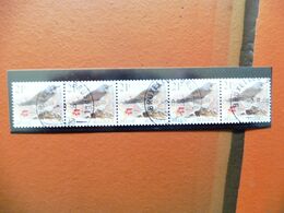 R 89   Bande De 5 Obliérée 4 Chiffres Parfait Etat ( Gestempelt Bruxelles) / Rolzegels - Coil Stamps