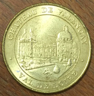 36 CHÂTEAU DE VALENÇAY MDP 2001 MINI MÉDAILLE SOUVENIR MONNAIE DE PARIS JETON TOURISTIQUE TOKENS MEDALS COINS - 2001