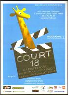 Programme Dépliant (format 15 X 21) - Court 18 - 6e Festival Du Film Court à Paris - Illustration : Léo Kouper - Kouper
