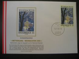 Österreich 2005- Sonderbeleg Adventmarke Mettengang - Lettres & Documents