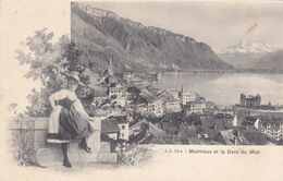 SUISSE,SWITZERLAND,SVIZZERA,SCHWEIZ,HELVETIA,SWISS ,VAUD,MONTREUX,riviera Pays D'enhaut,1900,FEMME DU PAYS - Montreux