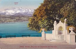 SUISSE,SCHWEIZ,SVIZZERA,SWITZERLAND,HELVETIA,SWISS,ZURICH,ZURIGO,1911,BANC PUBLIC,FONTAINE - Zürich