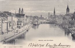 SUISSE,SCHWEIZ,SVIZZERA,SWITZERLAND,HELVETIA,SWISS,ZURICH,ZURIGO,1901,TRAMWAY,COMMERCE - Zürich
