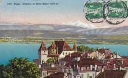 SUISSE,HELVETIA,SWISS,switzerland,schweiz,SVIZZERA,VAUD,NYON,2 TIMBRES 1914 - Nyon