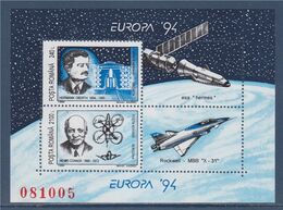 Roumanie Bloc Neuf Europa 94 N°BF235 "Hermann Oberth - Henri Coanda" Composé De 2 Timbres - 1994