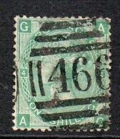 GB Victoria Surface Printed One Shilling Green Plate 4 Torn ' 466 ; Liverpool - Ohne Zuordnung