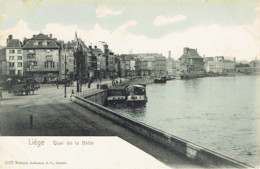 Liege Quai De La Batte Couleur Peniche Attelage  Wilhelm Hoffmann 3522 - Liège