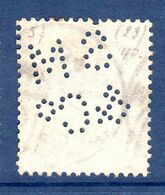 Grande Bretagne 1880  N°62 Reine Victoria Oblitéré Perforé   3 €  (timbre Normal Cote 30 €) - Variedades, Errores & Curiosidades