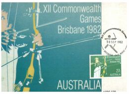 (N 8) Australia - Commonwealth Games Brisbane 1982 - Archery (ASPC129) - Tiro Con L'Arco