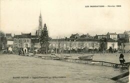 Basse Indre * Les Inondations Février 1904 * Appontements Au Débarcadère - Basse-Indre